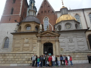 Przed Wawelską Katedrą